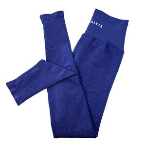 ALPHALETE Women's Athletic Leggings •‎ Small • blue